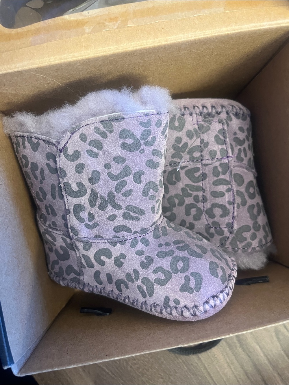 UGG baby Purple Leopard Print Casual Shoes